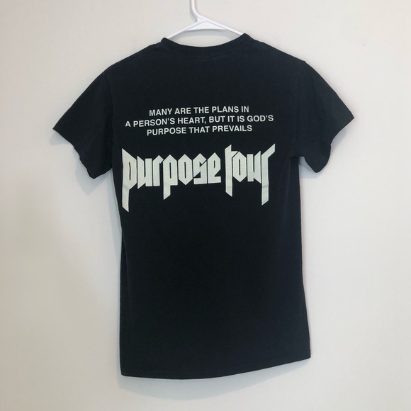 Justin Bieber Purpose Tour Small Black T-shirt - Picture 2 of 2